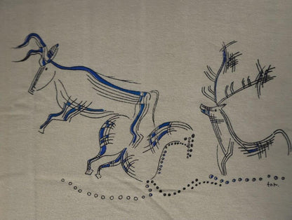 T-Shirt Lascaux abstrakt