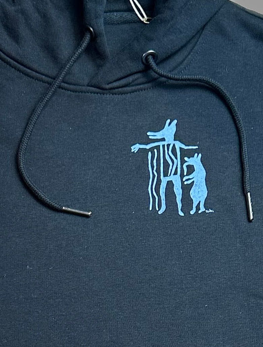 Kapuzensweatshirt Bär und Wolf