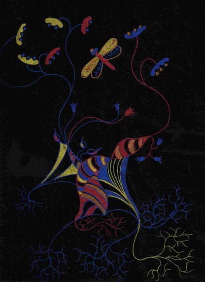 Kuschelpulli Floral Harlekin