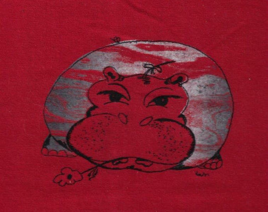 Kinder T-Shirt Flusspferd