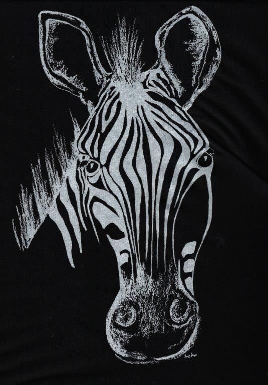 Kuschelpulli mit Zebra Motiv
